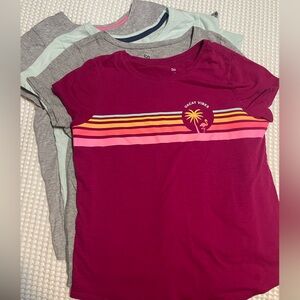 SO Girl’s T-shirts - Pink, Aqua and Gray